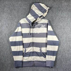 Vintage Y2K American Eagle Zip Up Distressed Faded Hoodie Mens Size XL #2387